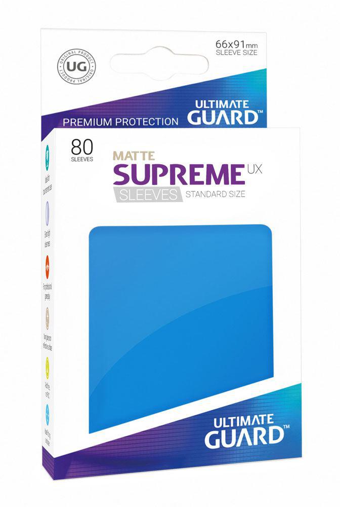80 PCS 66 x 91mm - SUPREME UX MATTE SLEEVES BLUE