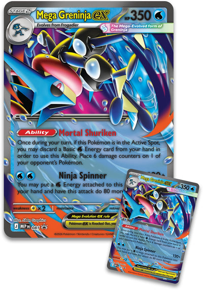 MEGA EVOLUTION CHAOS RISING MEGA GRENINJA EX PREMIUM COLLECTION - POKÉMON