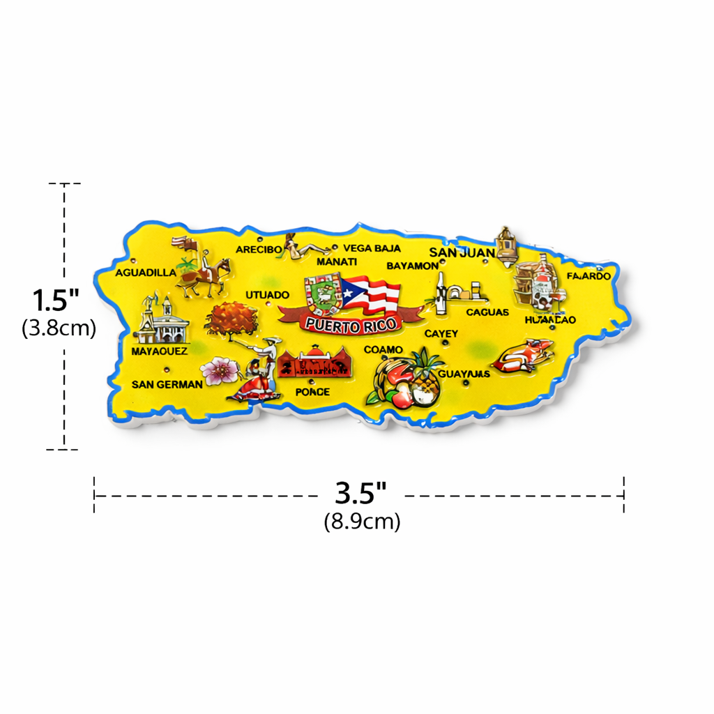 MAGNETO MAPA MULTIPUEBLOS PUERTO RICO