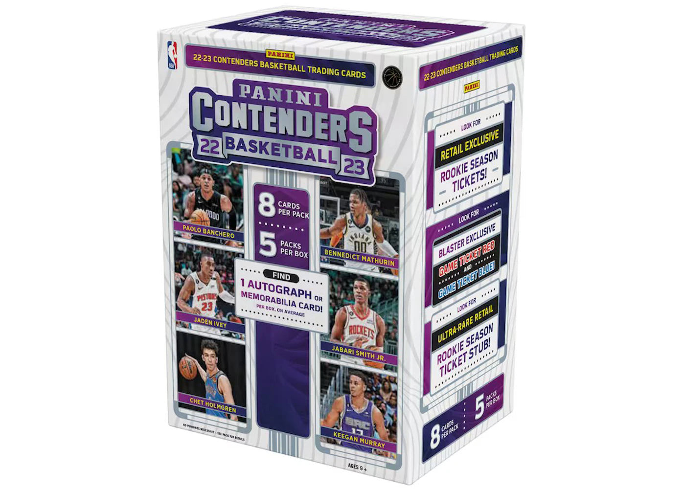 2022-23 PANINI CONTENDERS 5 PACK BLASTER BOX