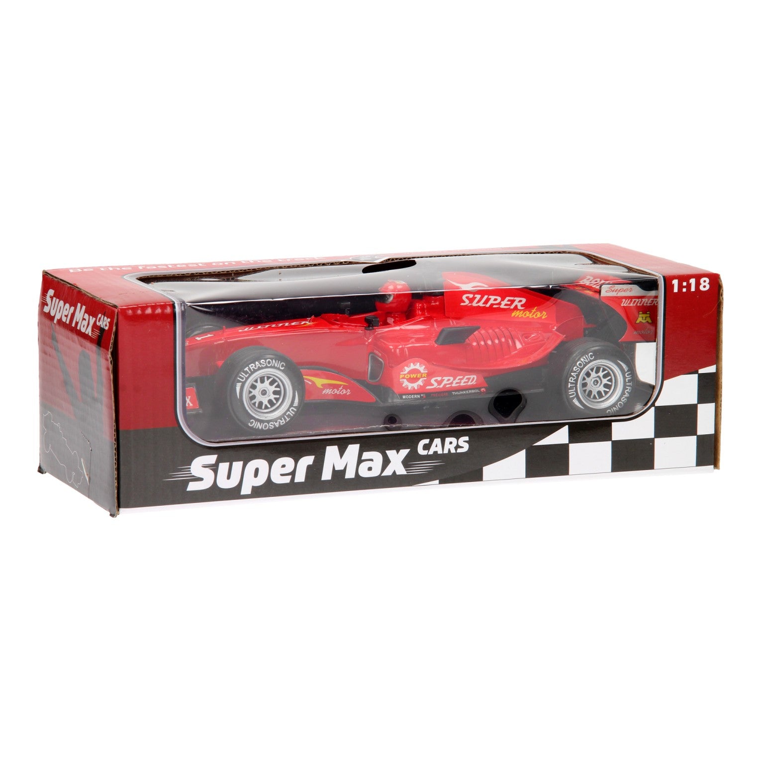 10” FRICTION RACING CAR WITH LIGHT & SOUND (BATTERY OPERATED)