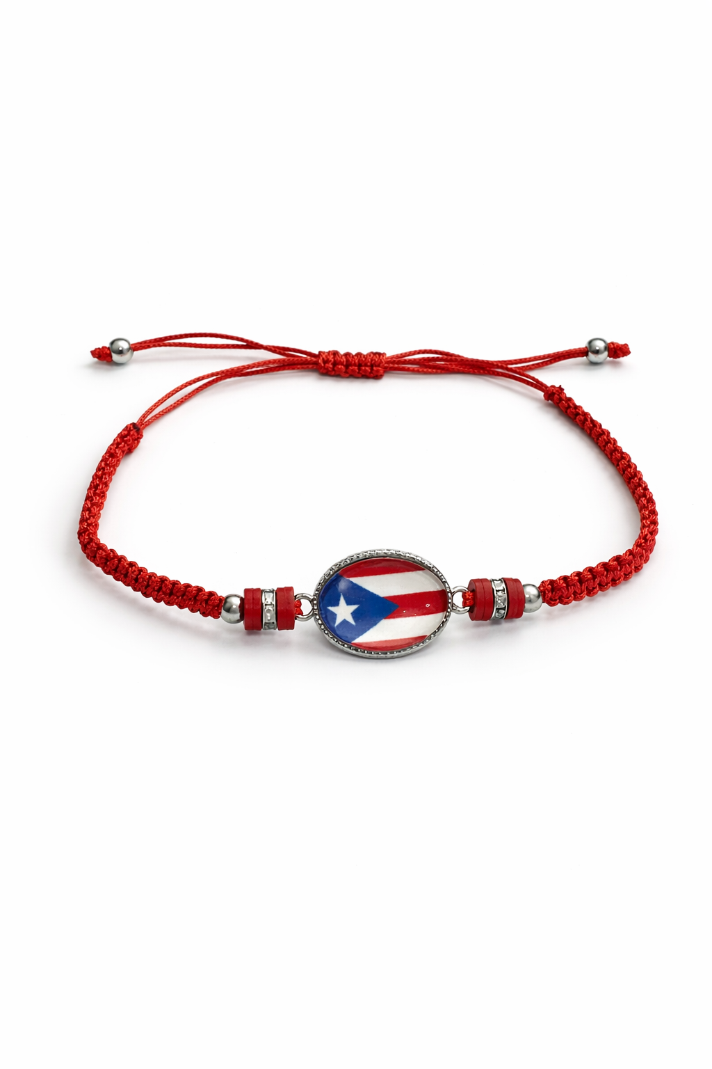 PULSERA CON BANDERA DE PUERTO RICO (AJUSTABLE) BL-9118PR