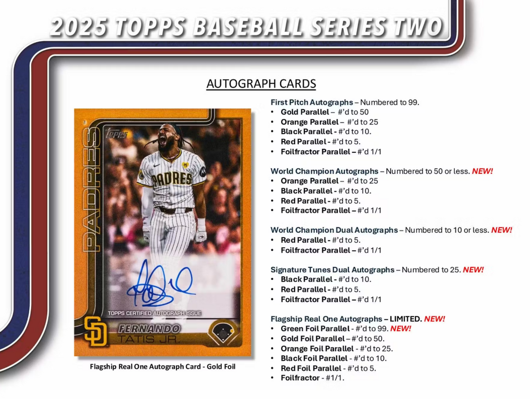 2025 TOPPS BASEBALL SERIES 2 SEALED BOX.