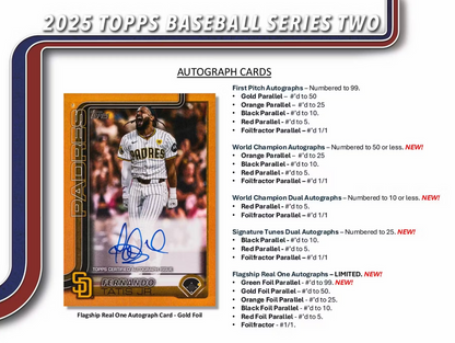 2025 TOPPS BASEBALL SERIES 2 SEALED BOX.