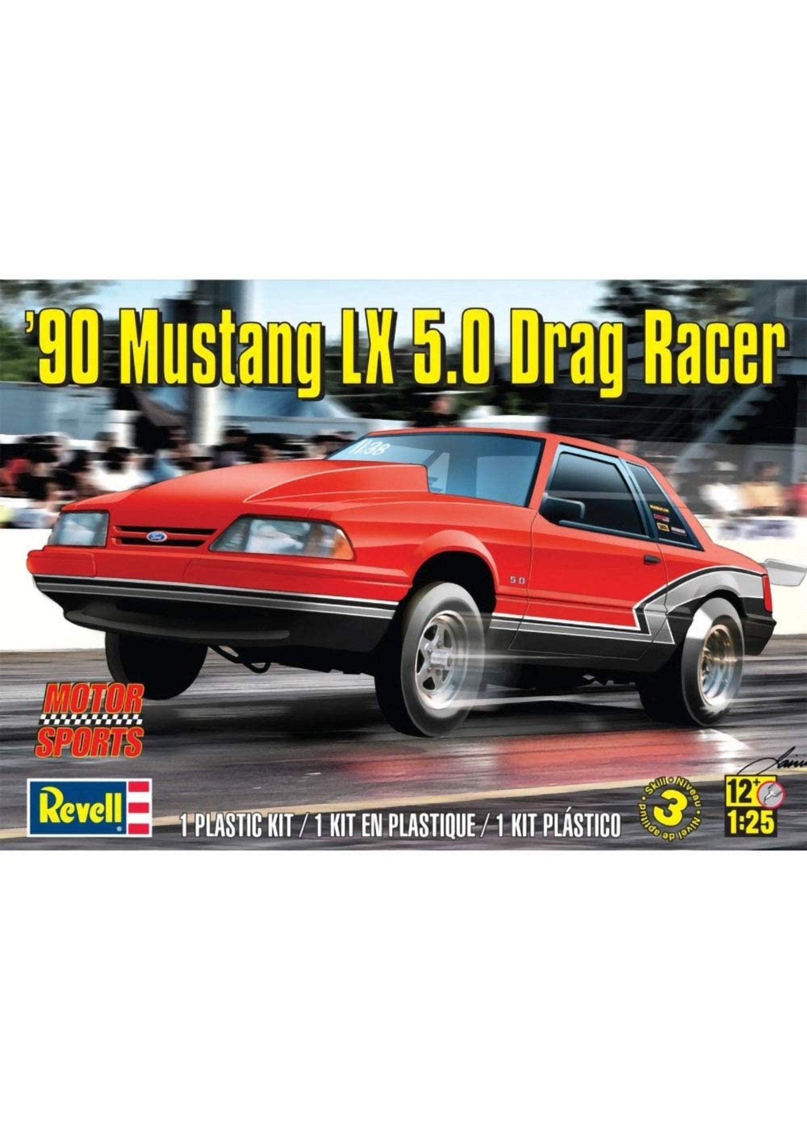 1/25 1990 MUSTANG LX 5.0 DRAG RACER MODEL KIT - REVELL