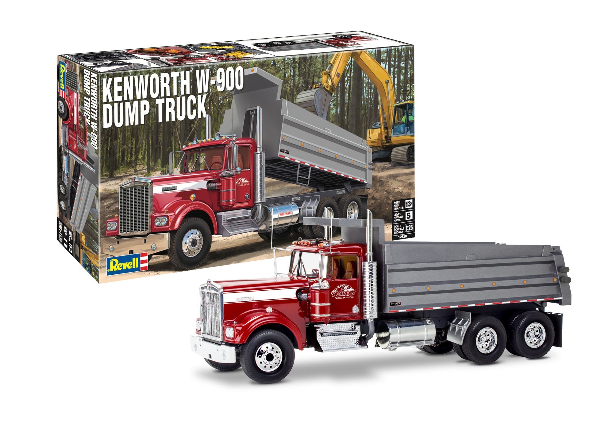 1/25 KENWORTH W-900 DUMP TRUCK MODEL KIT - REVELL