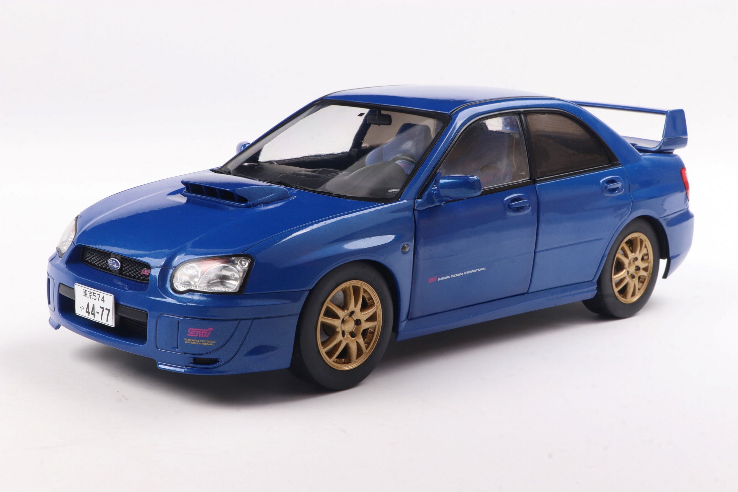 Modellino SOLIDO Subaru Impreza WRX STI 2003, Scala 1:18, Colore Sonic Bleu, Metallo - 3