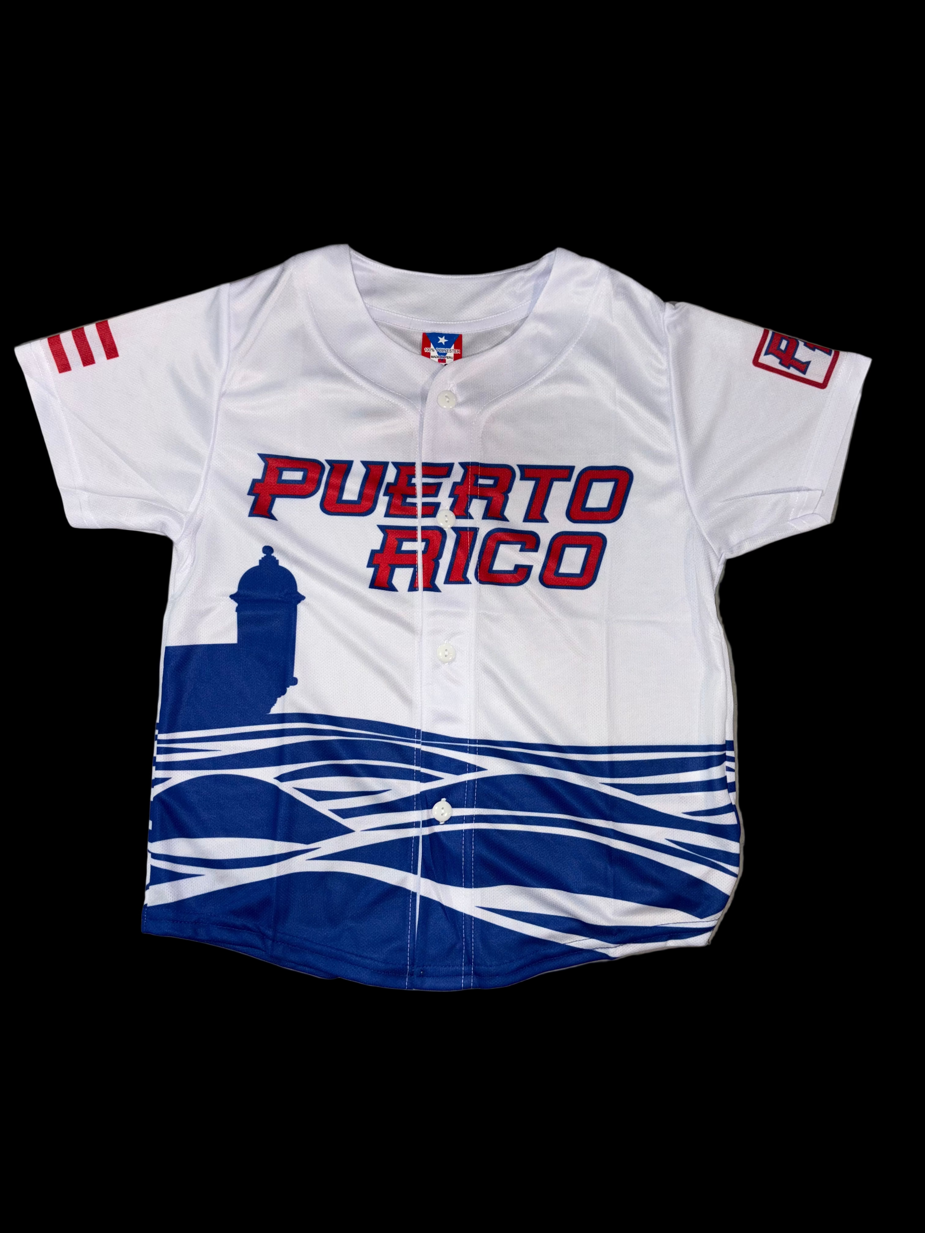 PUERTO RICO GARITA JERSEY - KID SIZE / JERSEY DE GARITA SIZE DE NIÑOS