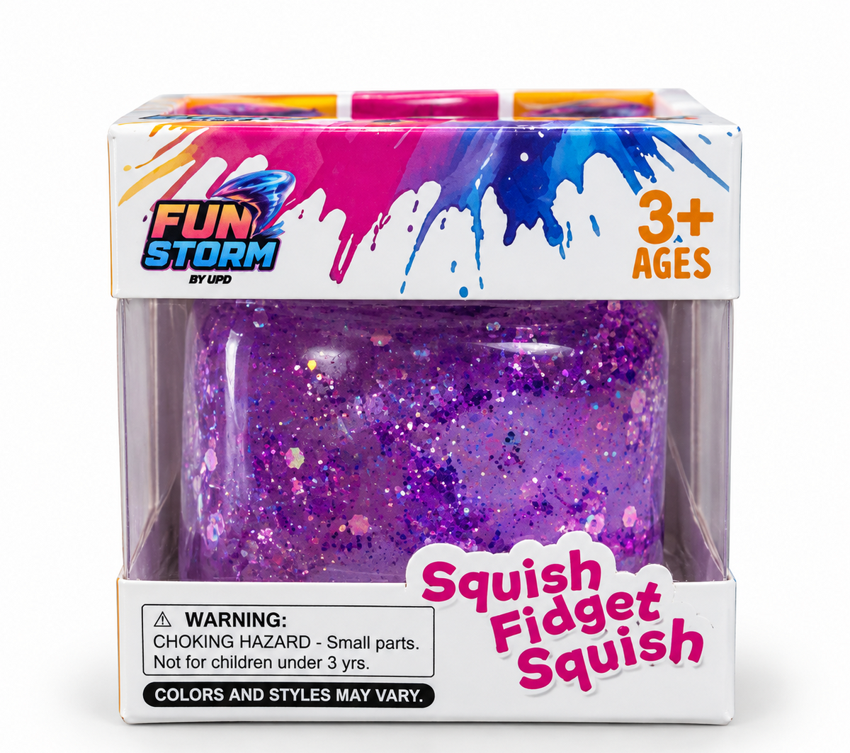 2.25” SQUISH CUBE GLITTER