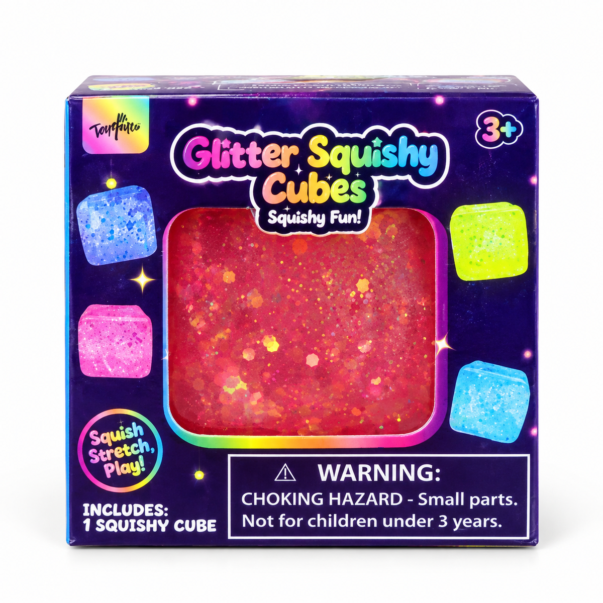 1.4” MINI SQUISH CUBE GLITTER
