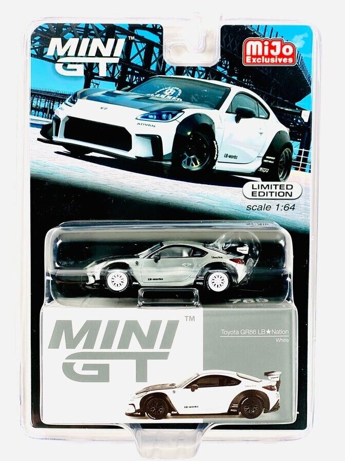 1/64 TOYOTA GR86 LB NATION (CHASE “RAW”) - MINI GT