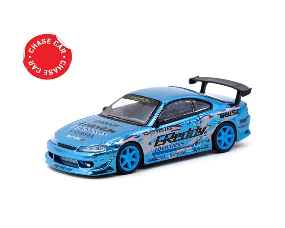 1/64 VERTEX NISSAN SILVIA (S15) GREDDY (CHASE METALLIC) - TARMAC WORKS