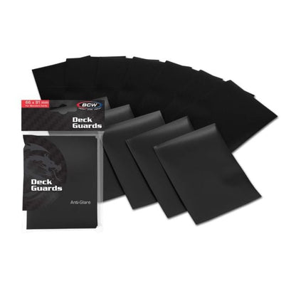MATT BLACK - BCW 66 X 91CM ANTI-GLARE CARD SLEEVES