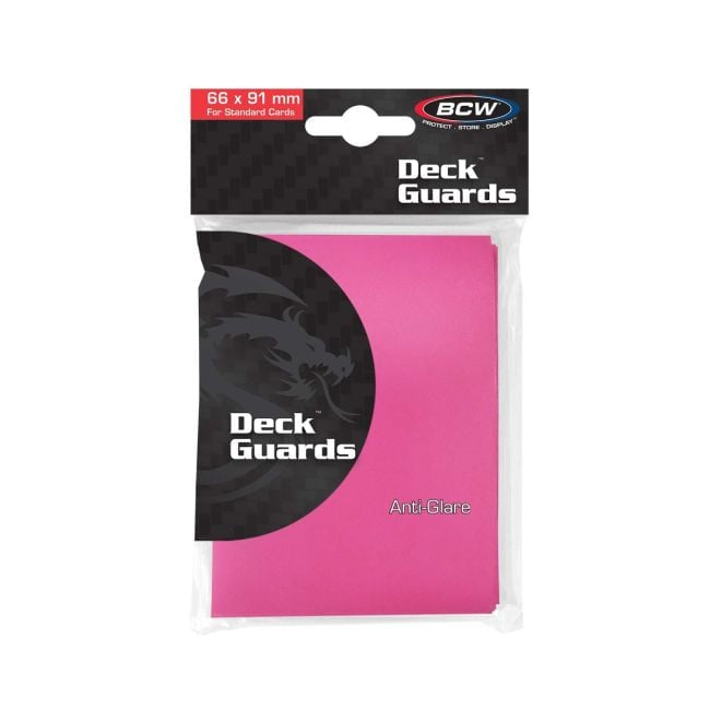 MATT PINK - BCW 66 X 91CM ANTI-GLARE CARD SLEEVES