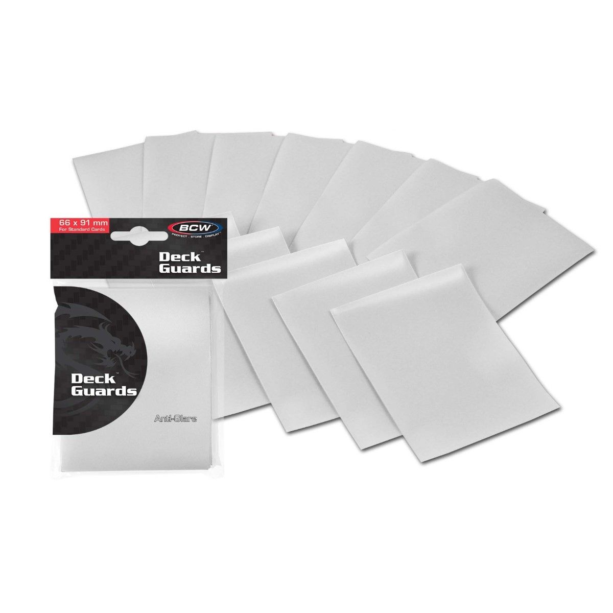MATT WHITE - BCW 66 X 91CM ANTI-GLARE CARD SLEEVES