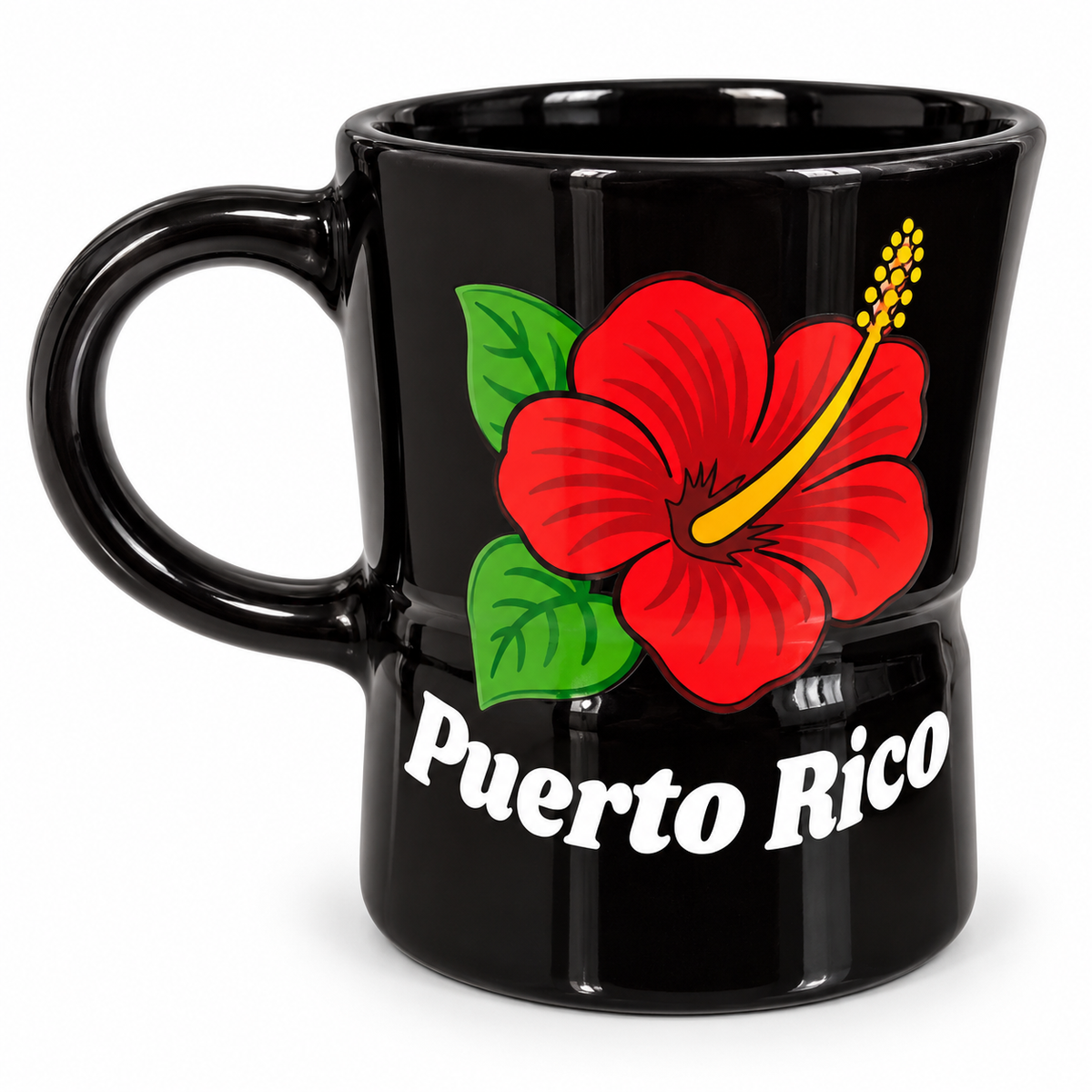 TAZA CON FORMA DE GRECA DISEÑO DE PUERTO RICO