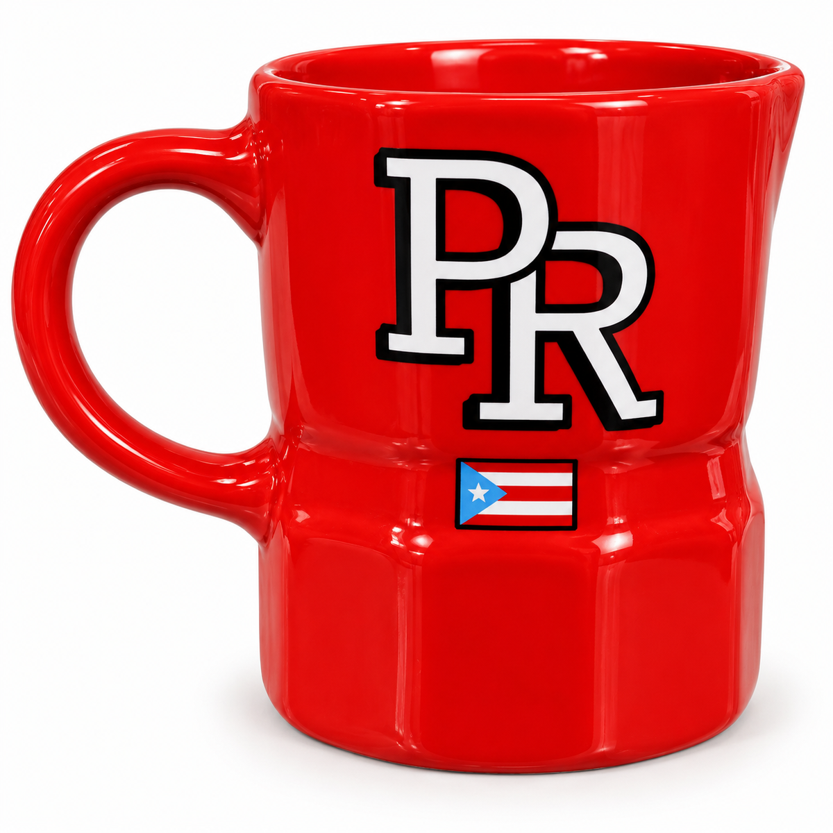 TAZA CON FORMA DE GRECA DISEÑO DE PUERTO RICO