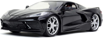 1/24 2020 CHEVY CORVETTE STINGRAY BLACK - MUSCLE TIME