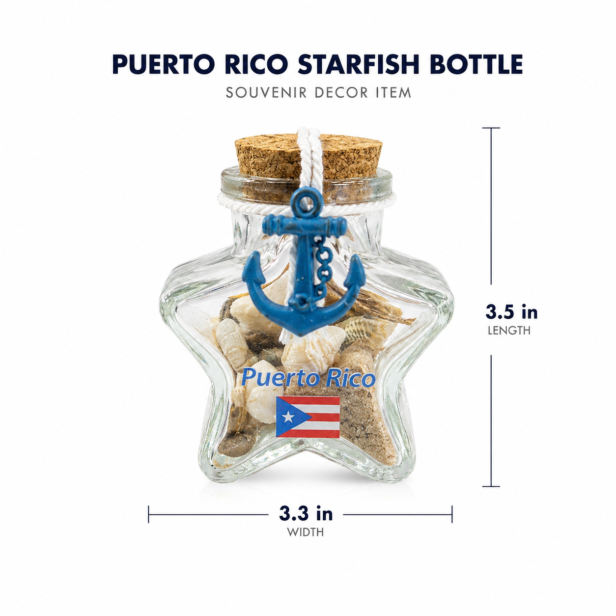 BOTELLA ESTRELLA CON ARENA