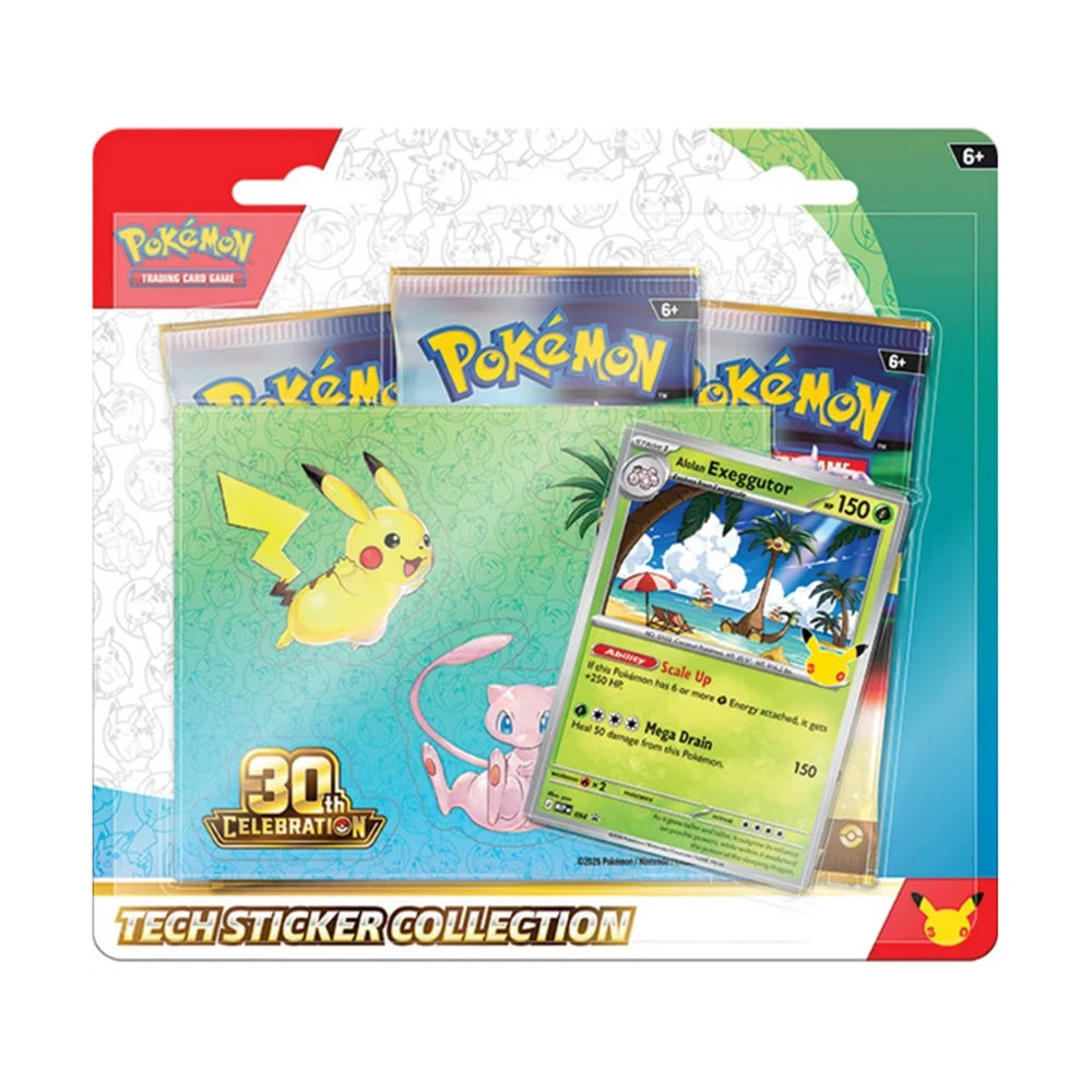 30TH CELEBRATION TECH STICKER COLLECTION - POKÉMON