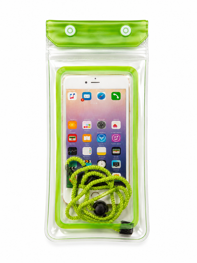 PROTECTOR DE CELULAR A PRUEBA DE AGUA CON BOTONES Y SLIP CLOSE -   CELLPHONE WATERPROOF BOTONES Y SLIP CLOSE POUCH WITH FLOATING CUSHION