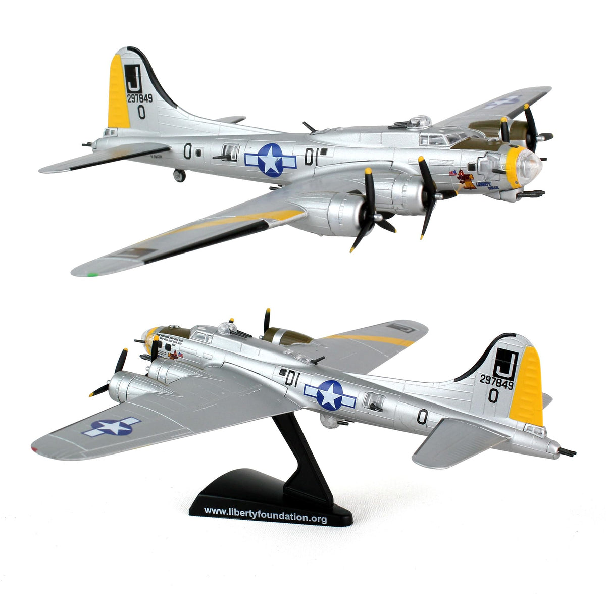 1/155 B-17G FLYING FORTRESS “LIBERTY BELLE” - POSTAGE STAMP