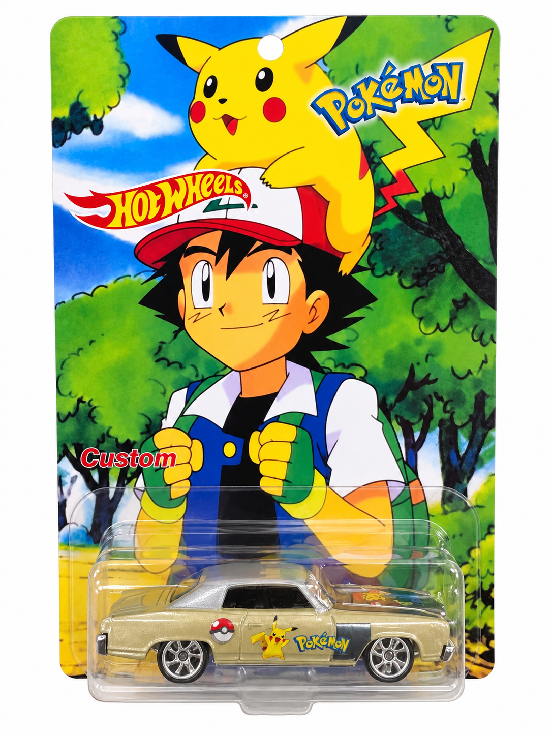 1/64 1970 MONTE CARLO TM GM POKÉMON CUSTOM HOT WHEELS