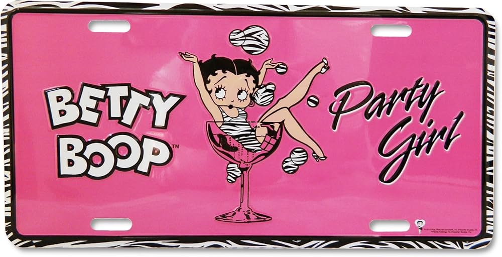 BETTY BOOP LICENSE PLATE