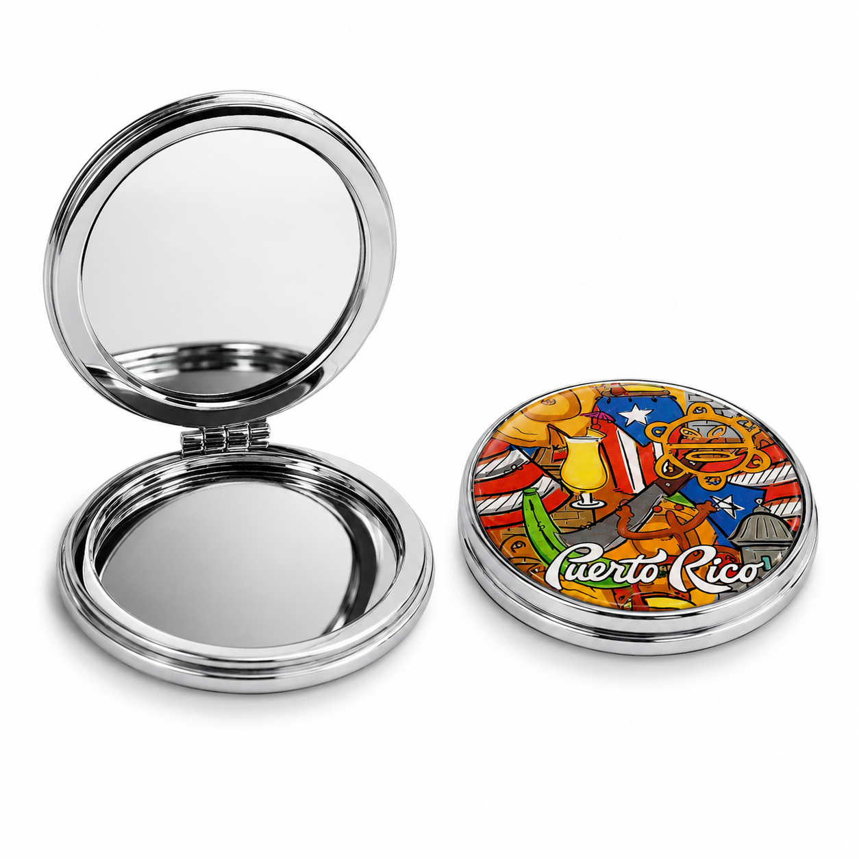 3.5" PUERTO RICO POCKET MIRROR