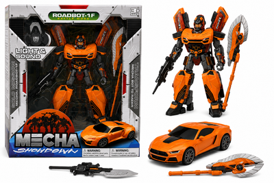 TOYS TRANSFORM ACTION FIGURE -MECHA SHOW DOWN LIGHT AND SOUND ROBOT