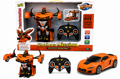 382 TOYS GLORIOUS MISION ONE STEP RC DEFORM ROBOT