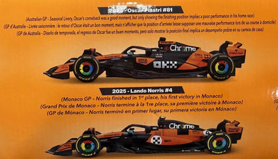 1/43 MCLAREN FORMULA 1 TEAM 6 PACK ALL NEW STYLES RACING COURSE - BURAGO