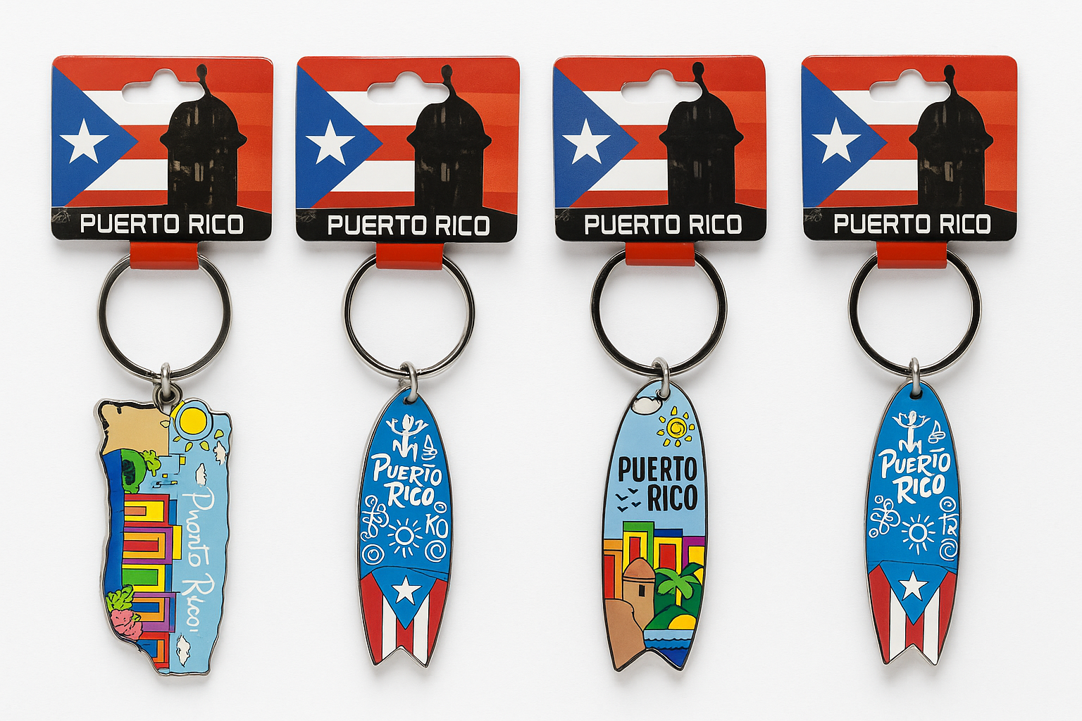 LLAVERO EN METAL DE PUERTO RICO