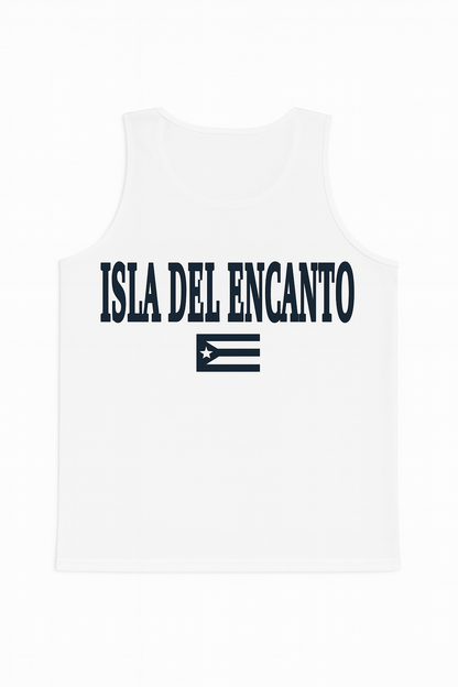 PUERTO RICO WHITE TANK TOP / CAMISA DE PUERTO RICO BLANCA