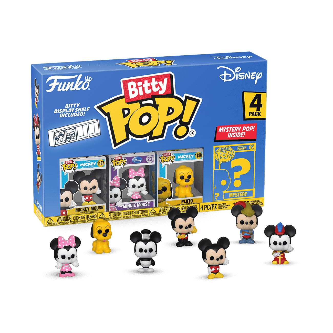 BITTY POP MINIATURE FUNKO POP 4 PCS PER SER