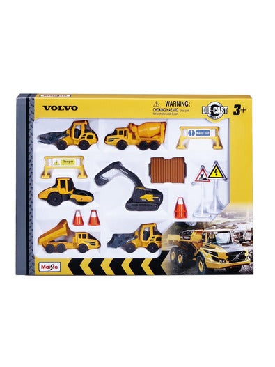 DIE CAST - VOLVO CONSTRUCTION 15 PCS SET