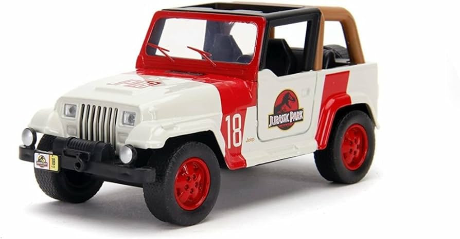 1/24 JP STAFF JEEP WRANGLER JURASSIC PARK