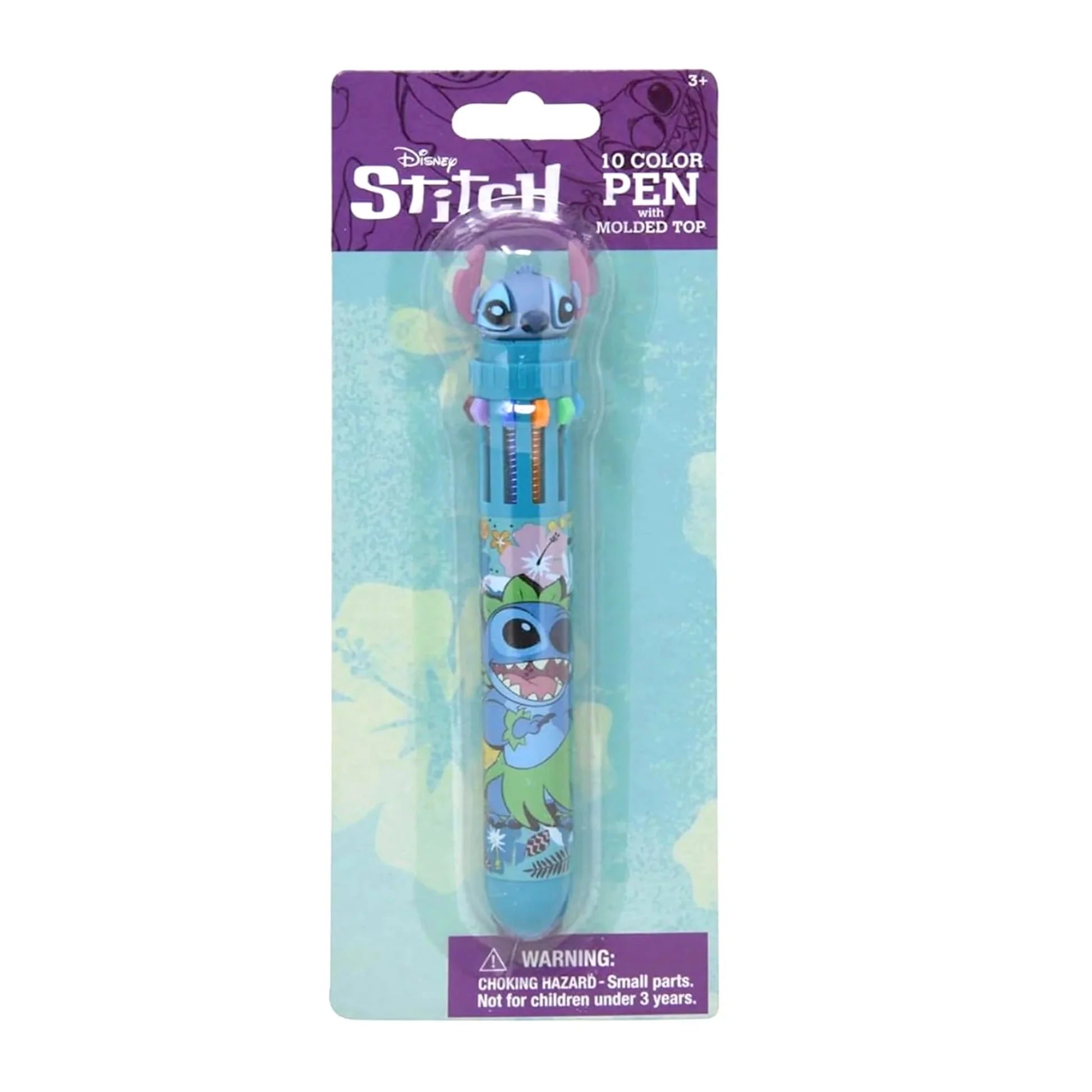 STITCH 10 COLOR PEN WITH MOLDED TOP