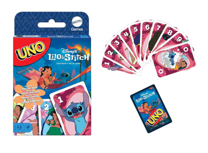 UNO CARD LILO & STITCH BOARD GAME - MATTEL