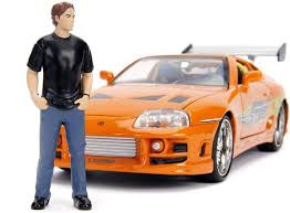 TOYOTA SUPRA A ESCALA 1/24 CON FIGURA DE BRIAN - RÁPIDOS Y FURIOSO