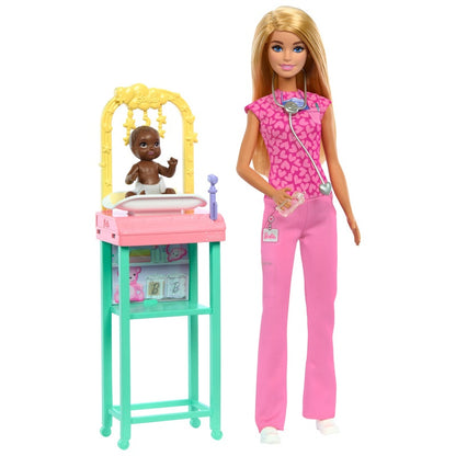 BARBIE BABY DOCTOR DOOL PLAY SET - MATTEL