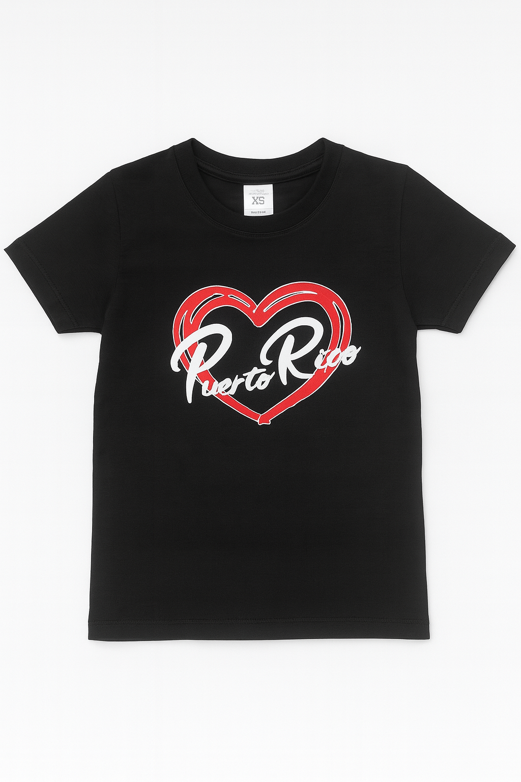 PUERTO RICO HEART T-SHIRT (ADULT SIZE) T-SHIRT CORAZON DE PUERTO RICO (TAMAŃO DE  ADULTO)