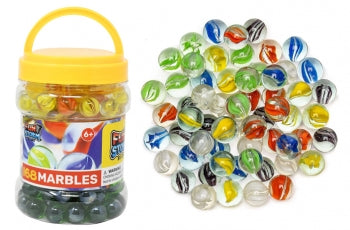 168 MARBLES IN PLASTIC - FUN STORM