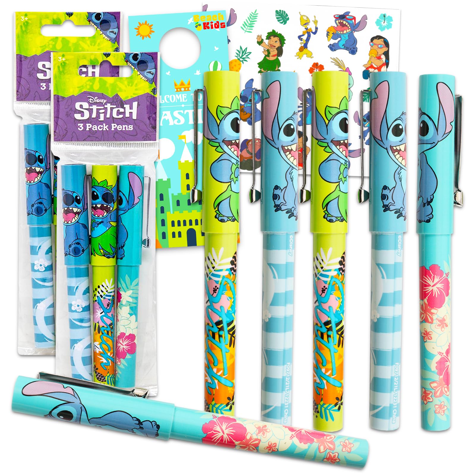 STITCH 3 PACK PENS IN POLY BAG - DISNEY