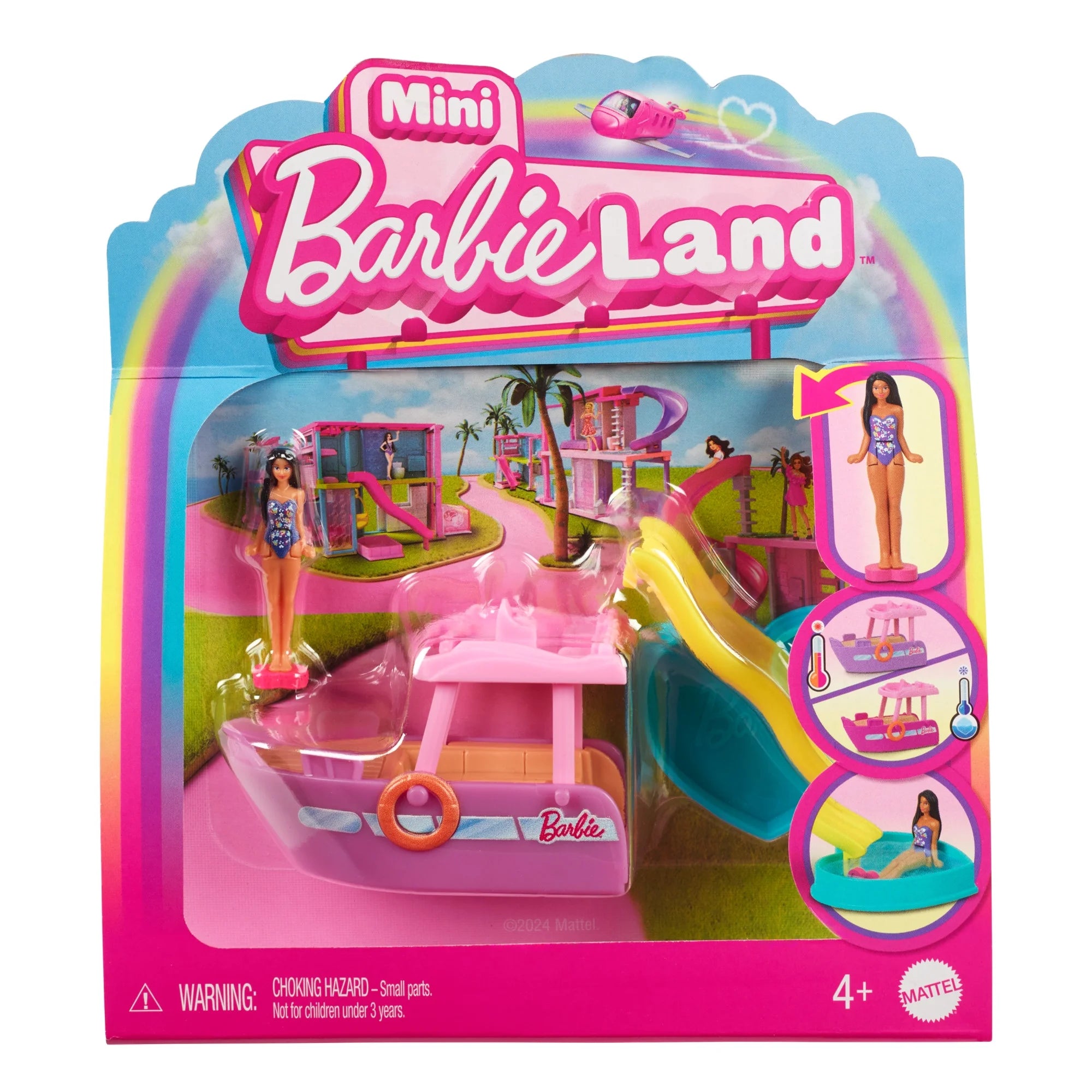BARBIE MINI LAND BOAT VEHICLE SET - MATTEL