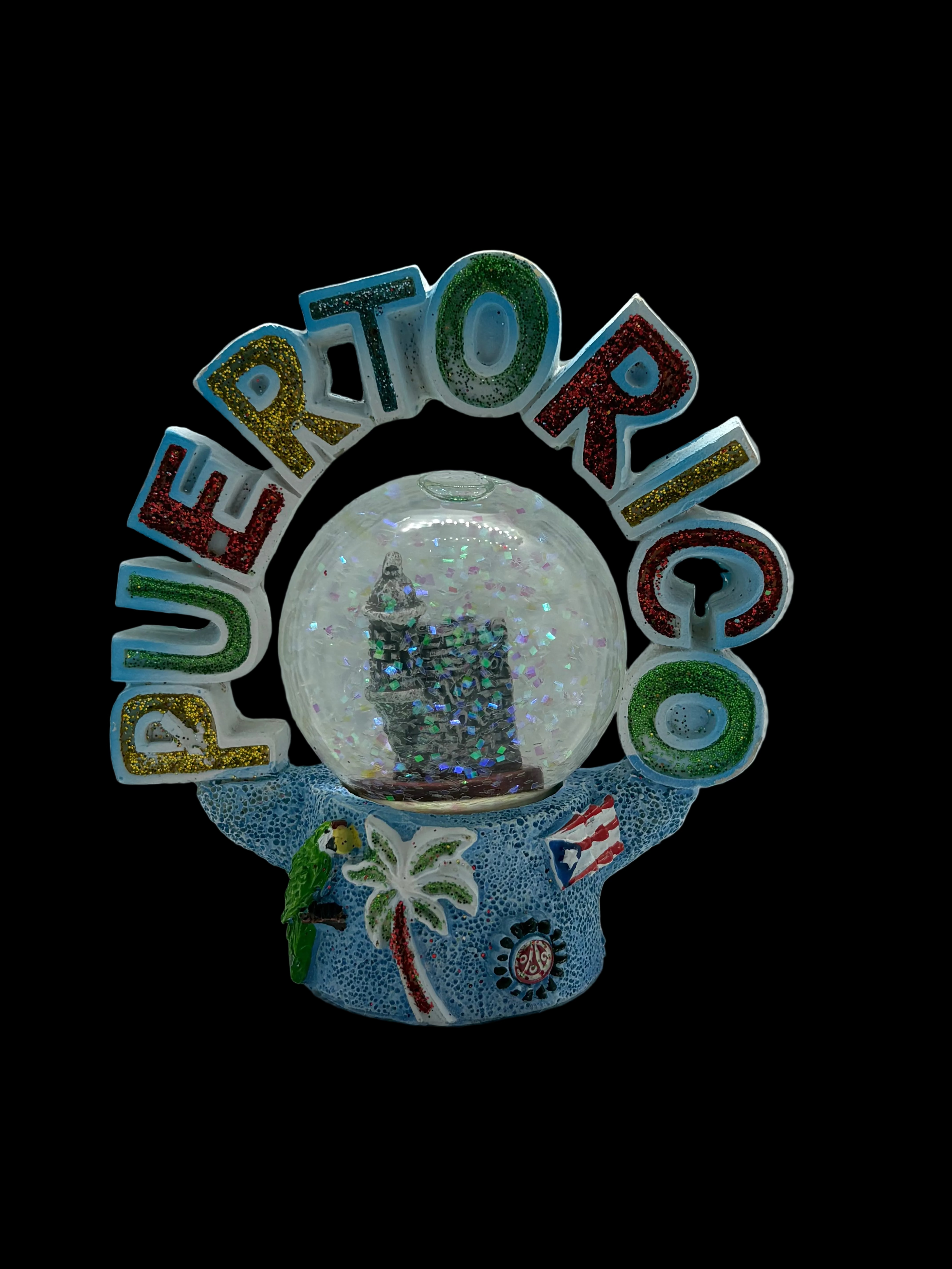 PUERTO RICO WATERBALL WITH GARITA INSIDE