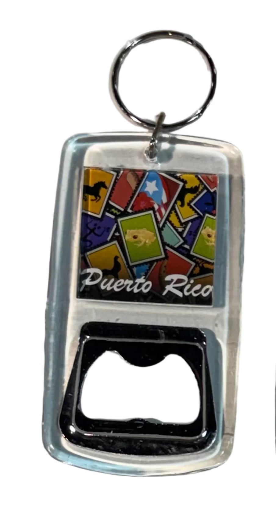 LLAVERO ABRE BOTELLA CUADRADO PUERTO RICO