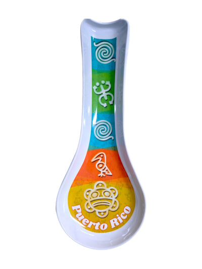 CUCHARA DE PUERTO RICO EN MELANIMA PARA REPOSAR UTENSILIOS DE COCINA / SPOON REST