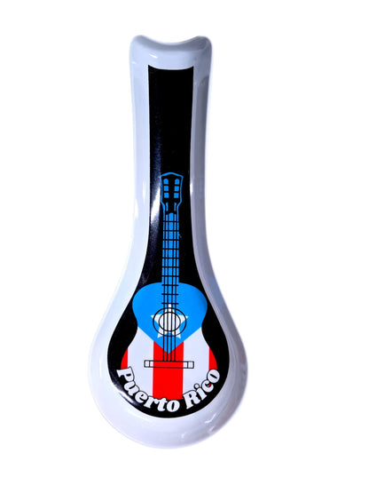 CUCHARA DE PUERTO RICO EN MELANIMA PARA REPOSAR UTENSILIOS DE COCINA / SPOON REST