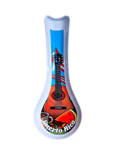 CUCHARA DE PUERTO RICO EN MELANIMA PARA REPOSAR UTENSILIOS DE COCINA / SPOON REST
